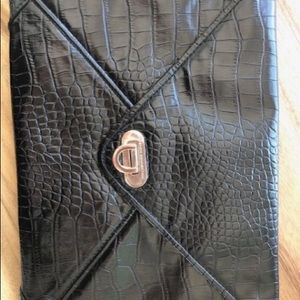 FCUK snakeskin clutch